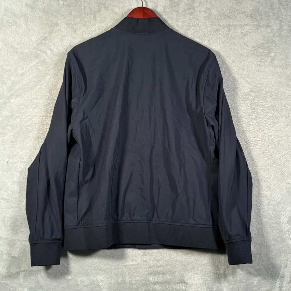 Theory Murphy Precision Ponte Jacket Mens M Navy Blue Bomber